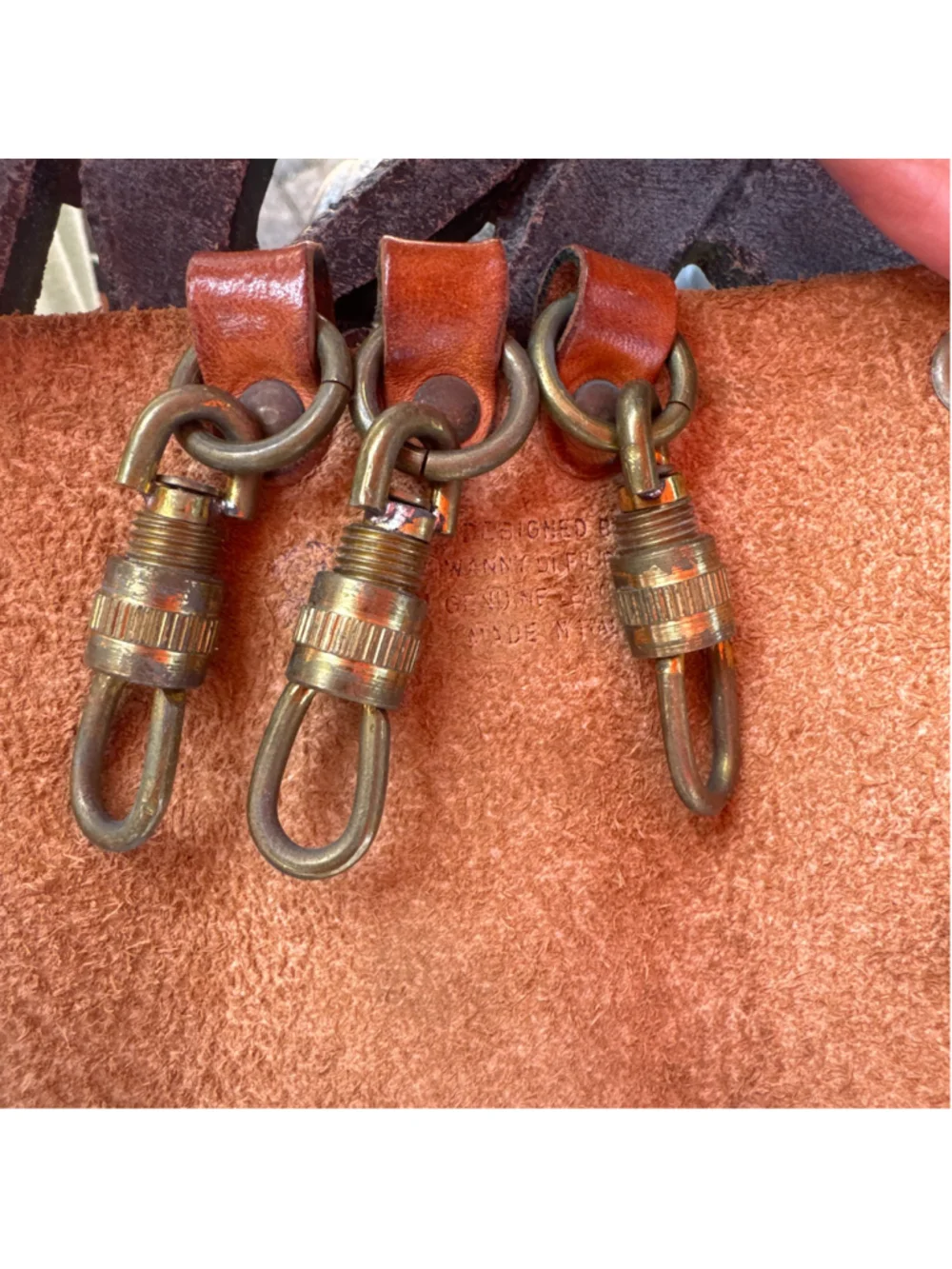 Il Bisonte Leather Key Holder One Size Brown Golde